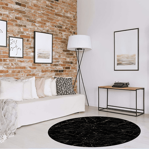 Alfombra Vinílica / Marmol Black