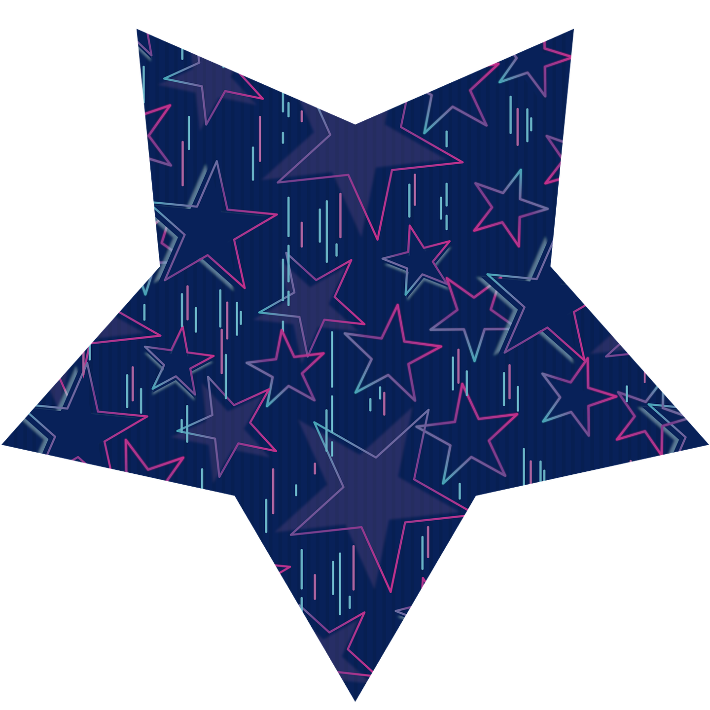 Alfombra Vinílica / Neon Star Blue 2