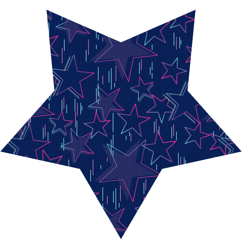 Alfombra Vinílica / Neon Star Blue 2