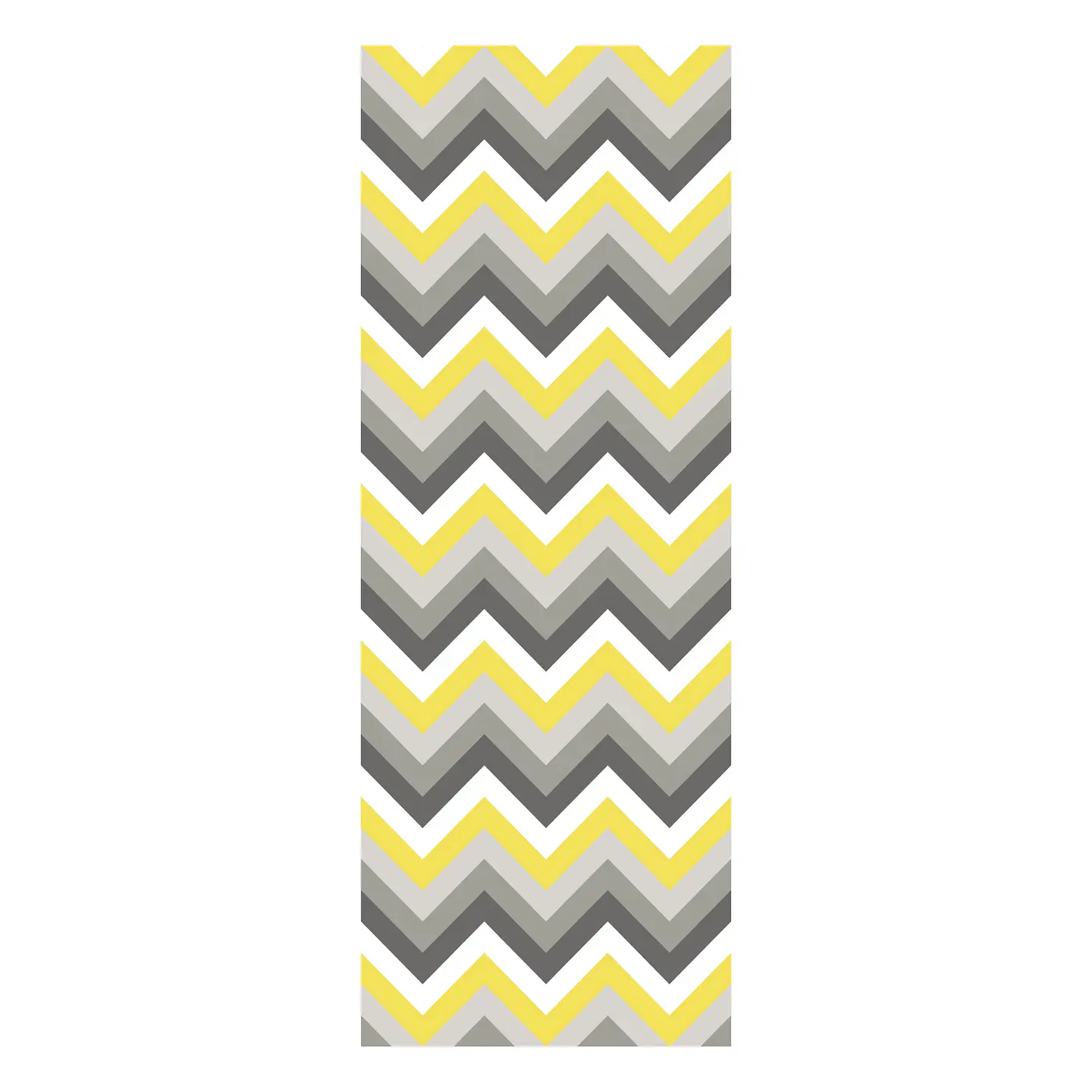 Alfombra Vinílica / Zig Zag Rattan Yellow Grey 1