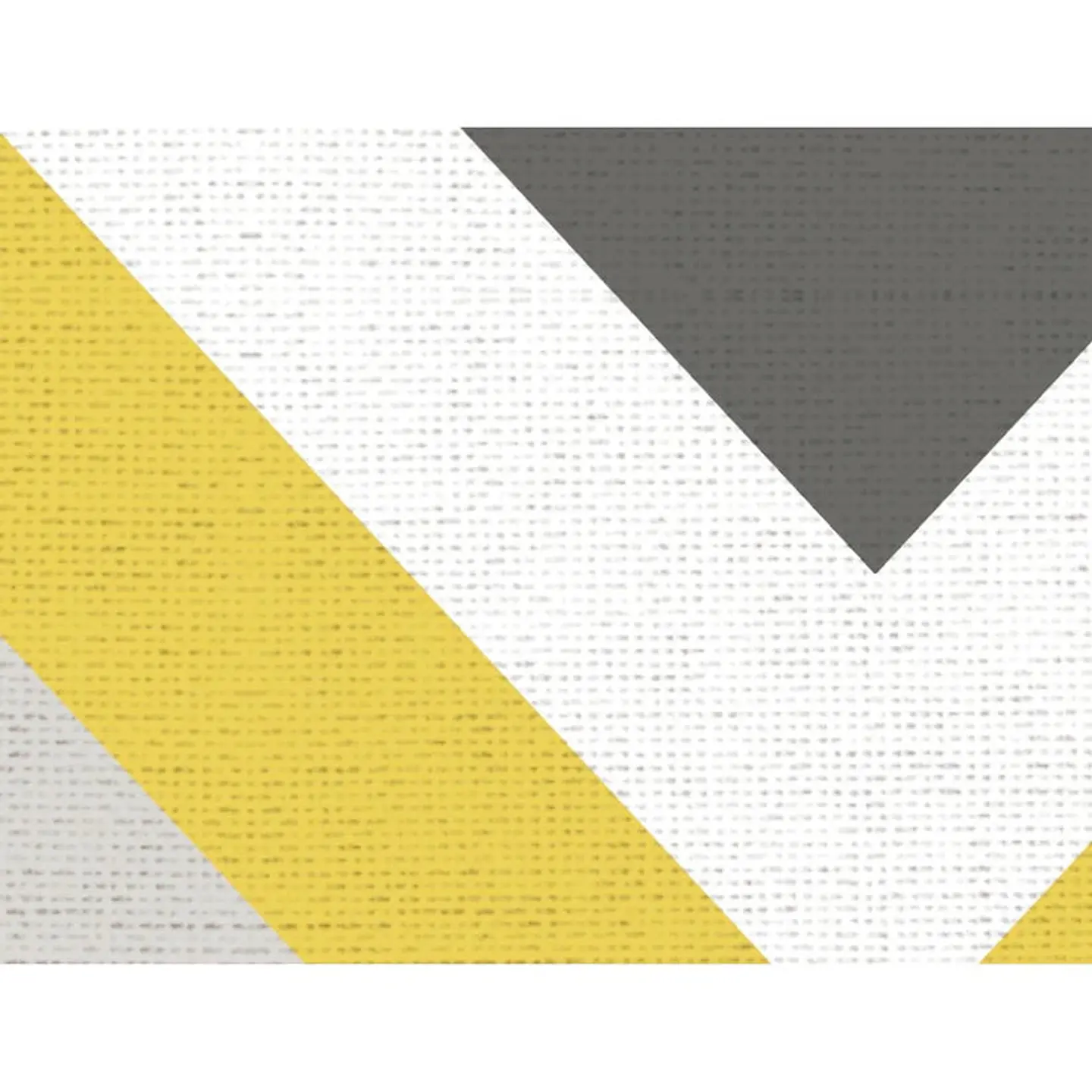 Alfombra Vinílica / Zig Zag Rattan Yellow Grey 2