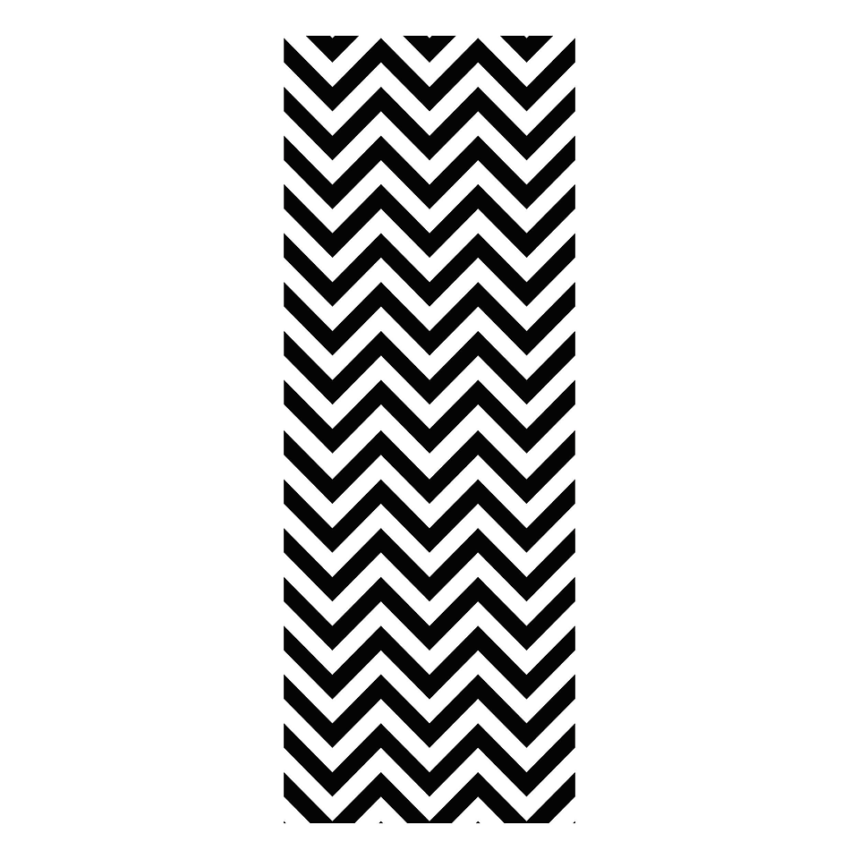 Alfombra Vinílica / Zig Zag Telar B&W 1