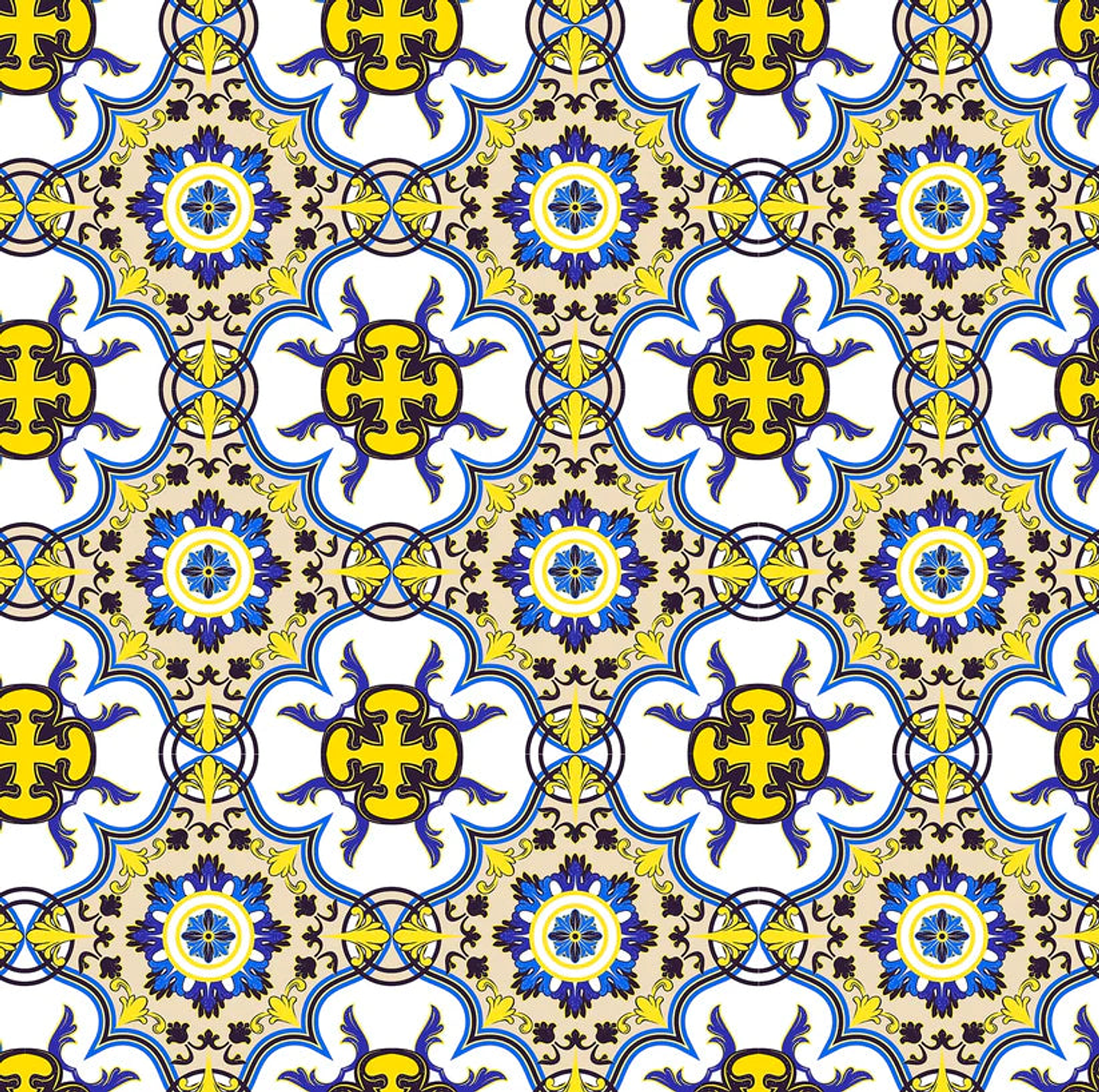 Alfombra Vinílica / Yellow Tiles Vintage 3