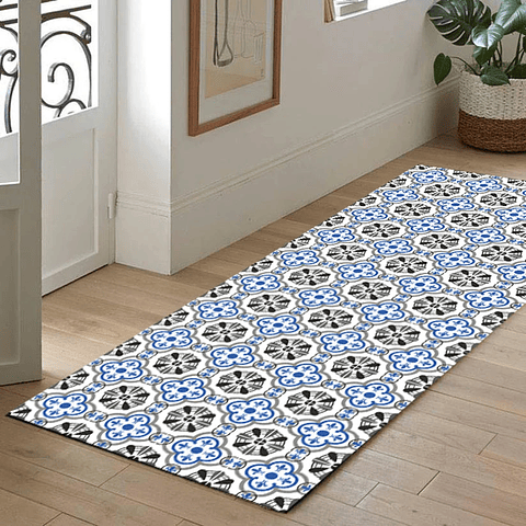 Alfombra Vinílica / Grey Navy Black
