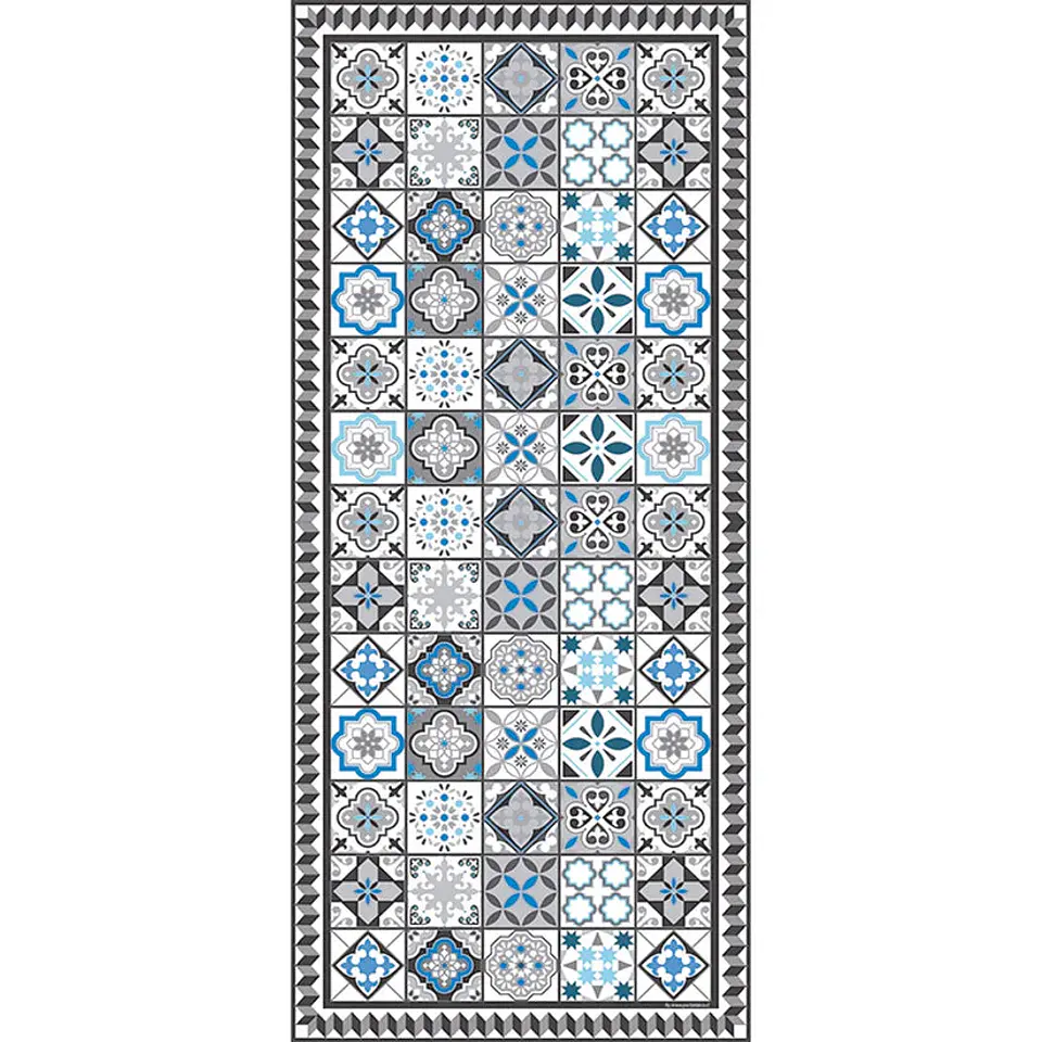 Alfombra Vinílica / Greca Beach Tiles - Blue 2