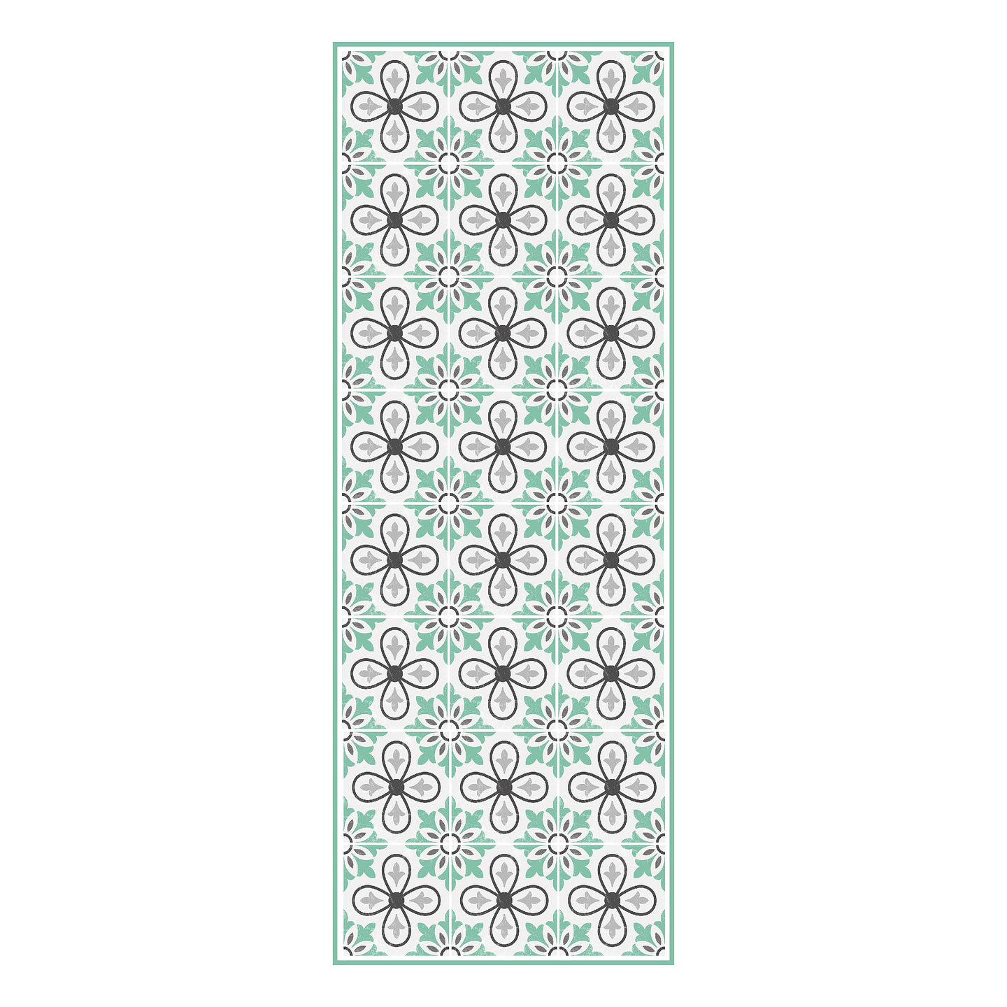 Alfombra Vinílica / Flower Lisboa Mint 1