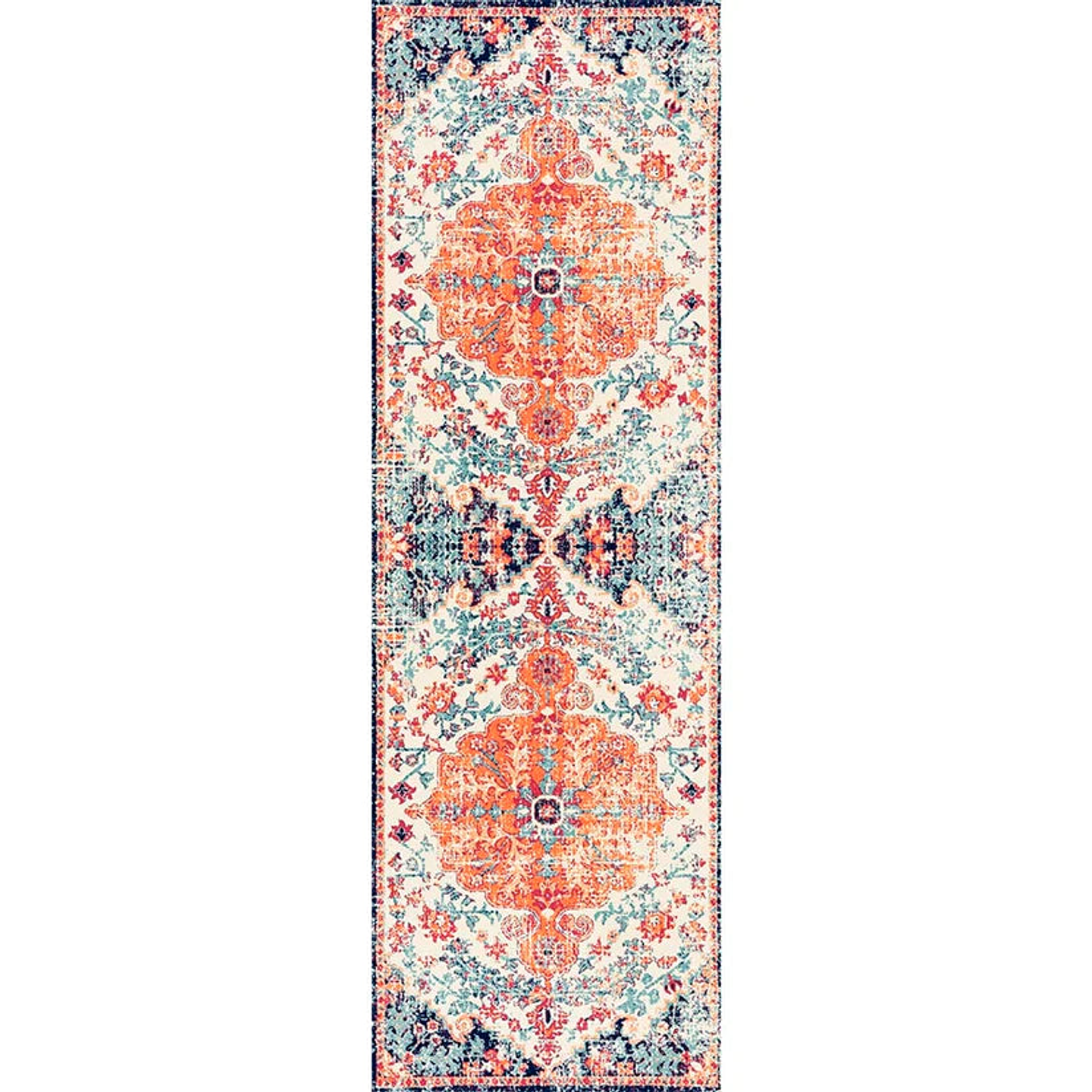 Alfombra Vinílica / Floral Mandala Boho 1