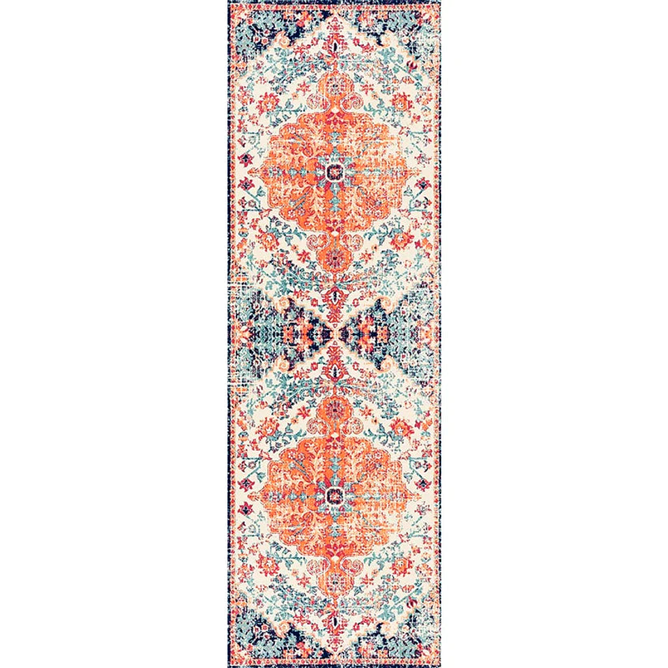 Alfombra Vinílica / Floral Mandala Boho 1