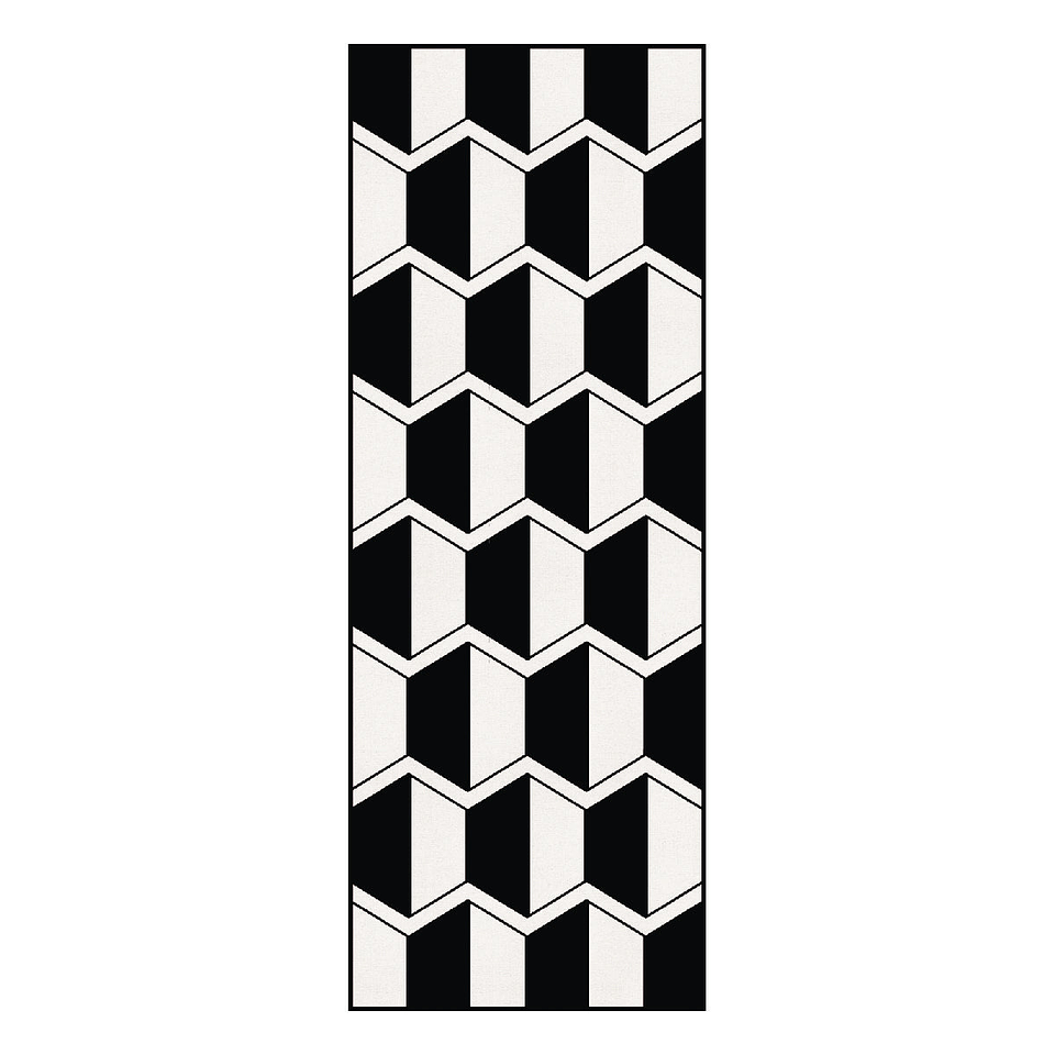 Alfombra Vinílica / Black White 1