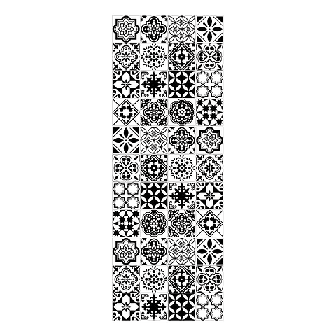 Alfombra Vinílica / Azulejos Negros