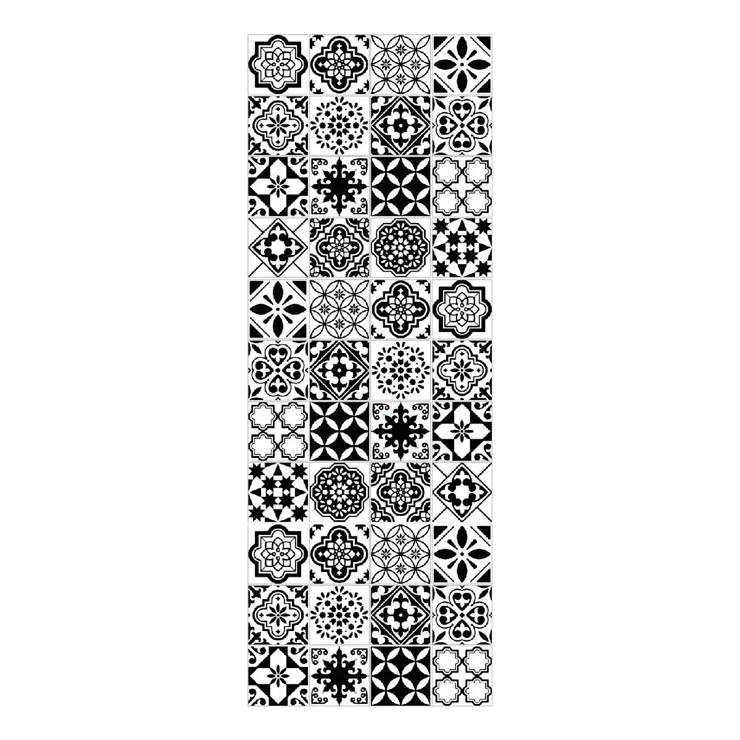 Alfombra Vinílica / Azulejos Negros 1