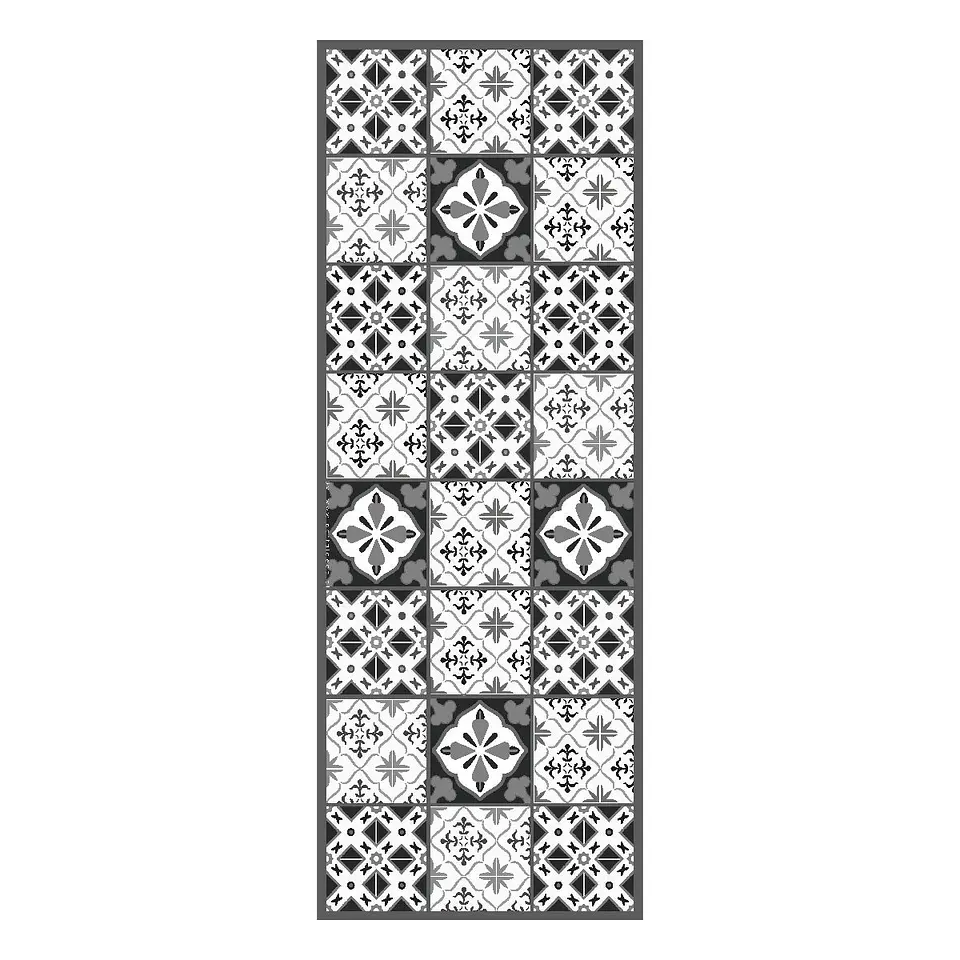 Alfombra Vinílica / Azulejos Grises 3