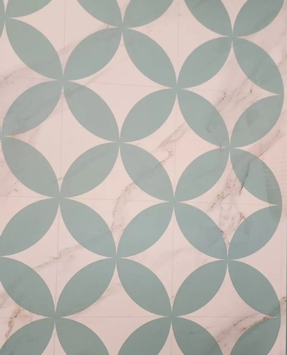 Alfombra Vinílica / Retro Marble Mint 3