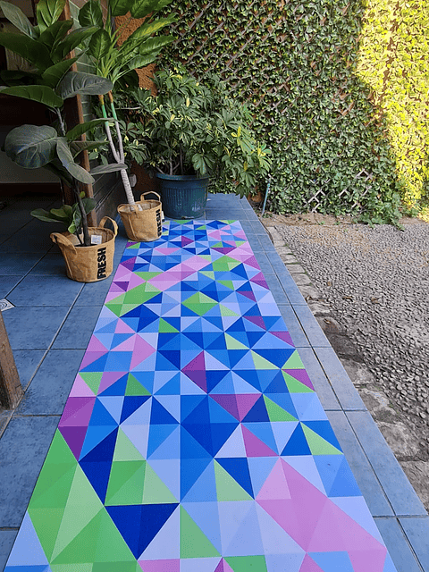 Alfombra Vinílica / Triangulos