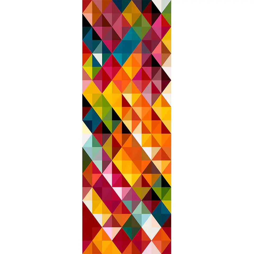 Alfombra Vinílica / Triangulos Red 1