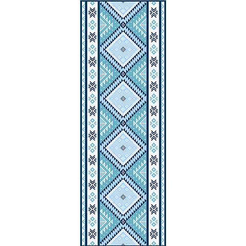Alfombra Vinílica / Tribal Blue