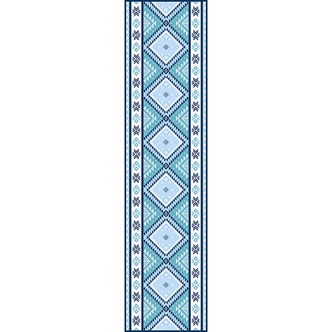 Alfombra Vinílica / Tribal Blue