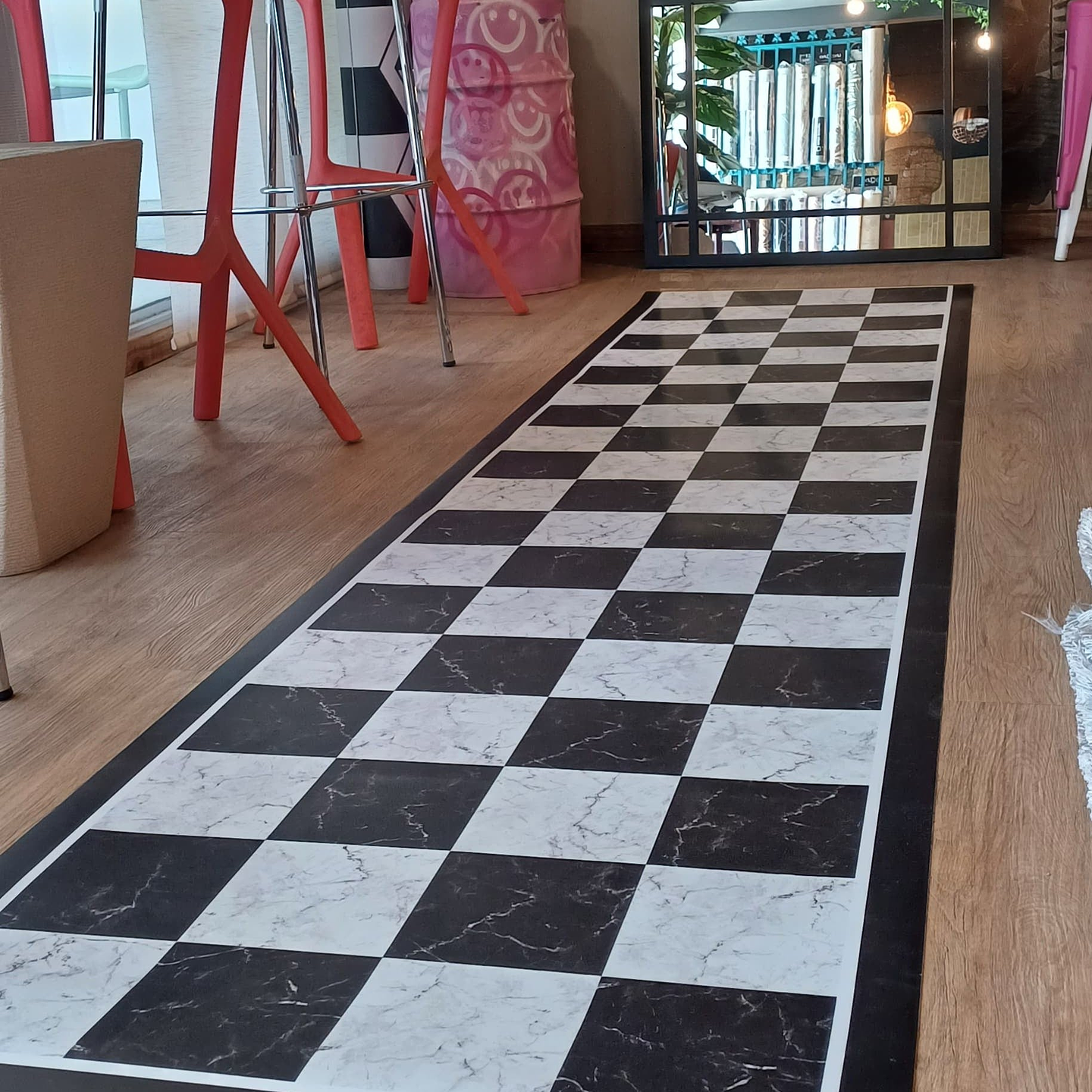 Alfombra Vinílica / Chess Marble 3