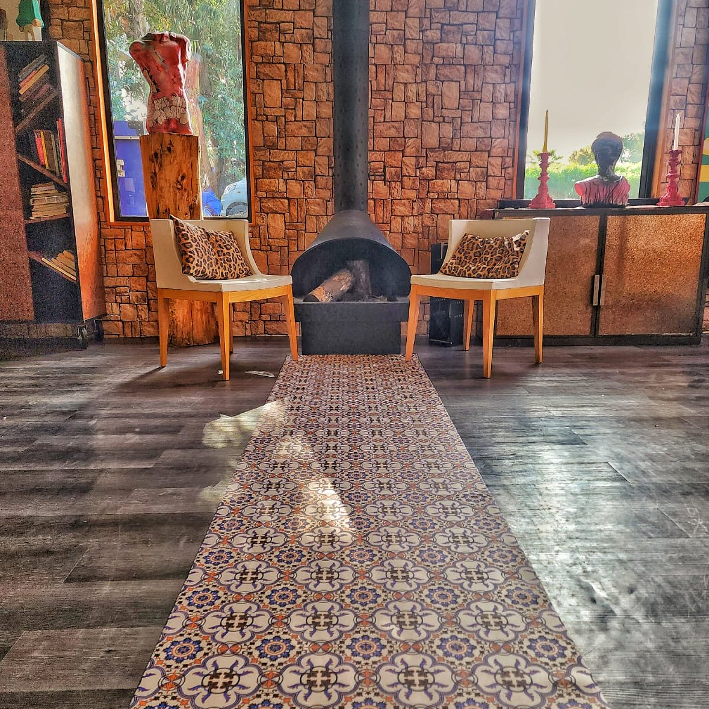 Alfombra Vinílica / Vintage Fondo Beige 1