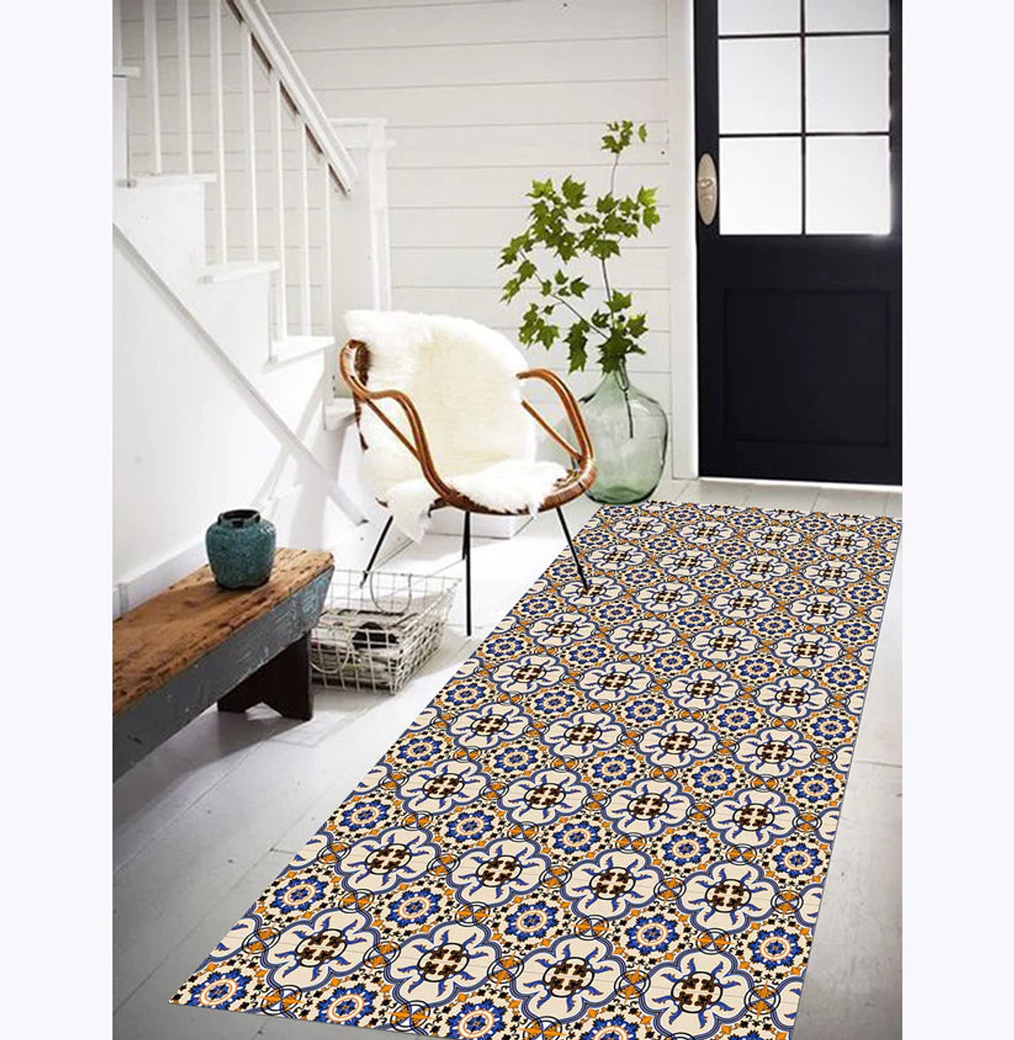 Alfombra Vinílica / Vintage Fondo Beige 2