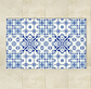 Alfombra Vinílica / Azulejos Azul - Miniatura 1