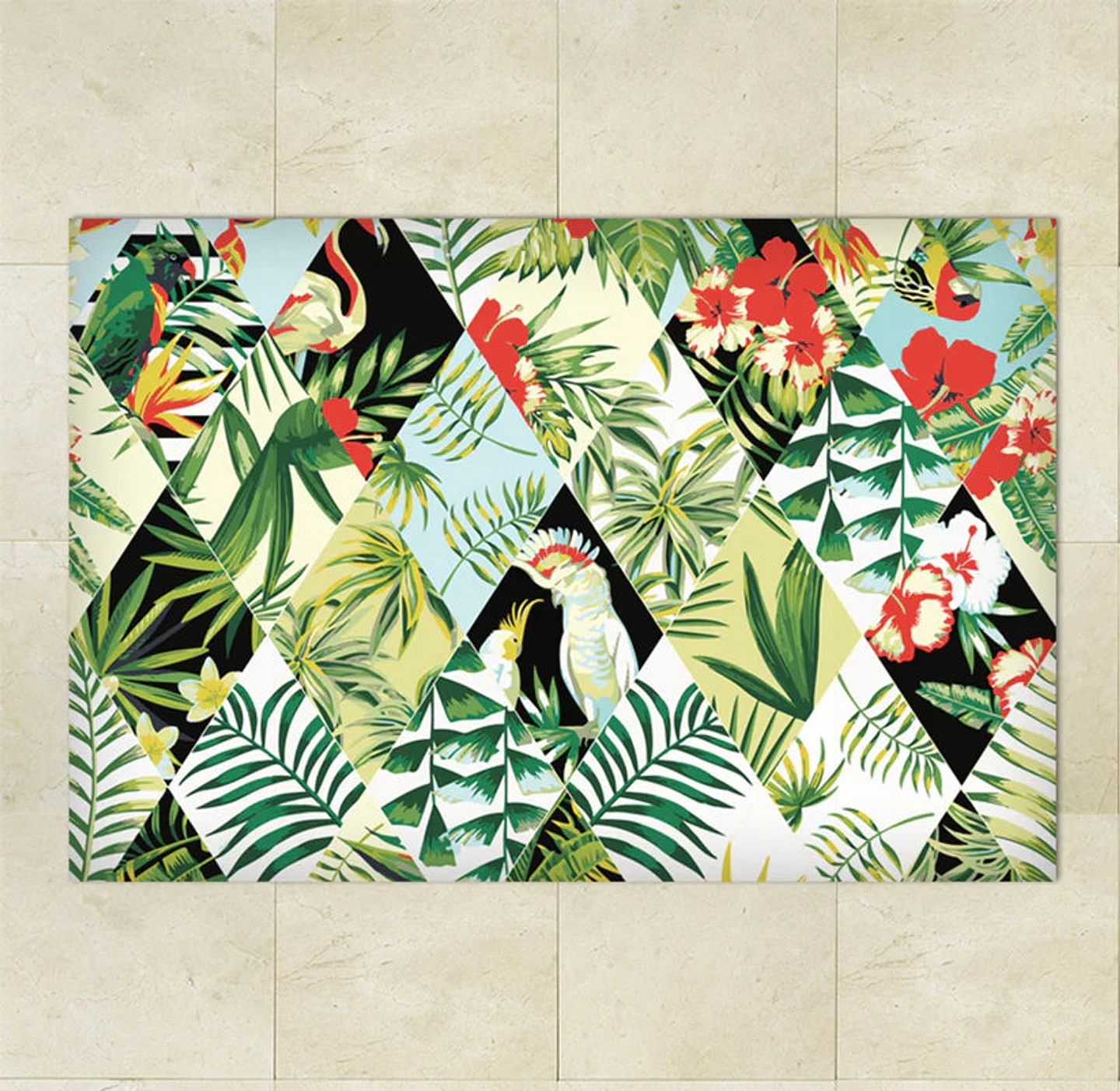 Alfombra Vinílica / Rombos Tropical 1
