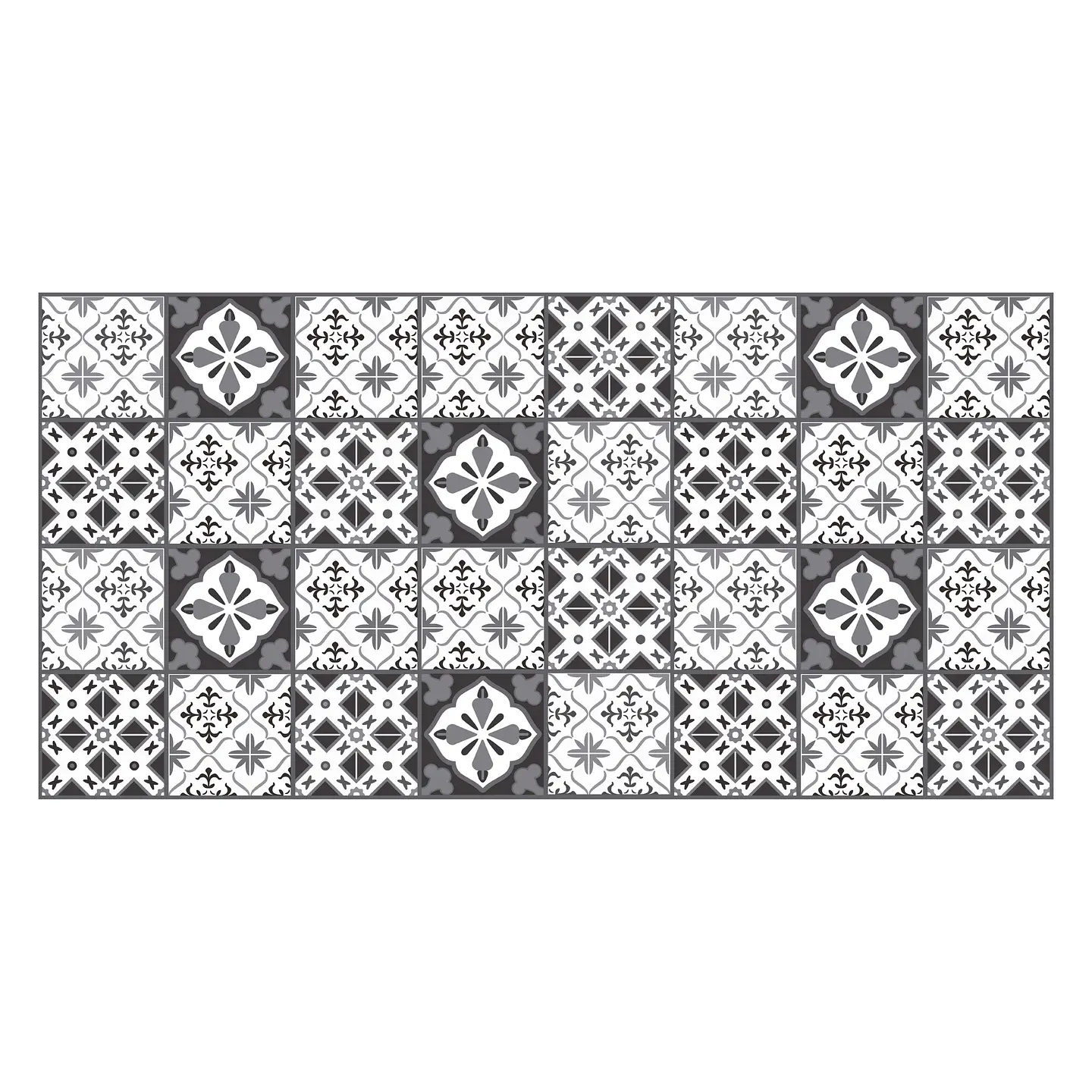 Alfombra Vinílica / Azulejos Grises 2