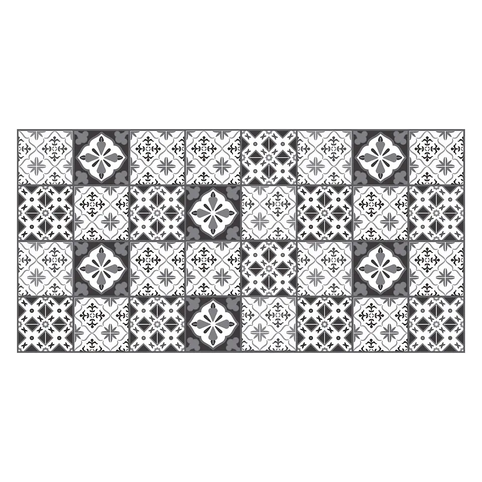 Alfombra Vinílica / Azulejos Grises 2