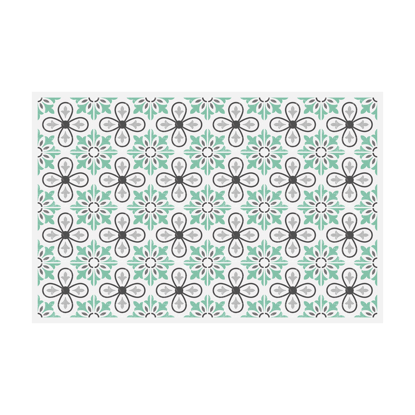 Alfombra Vinílica / Flower Lisboa Mint 1