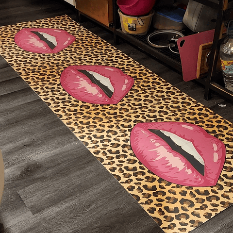 Alfombra Vinílica / Leopardo Kiss
