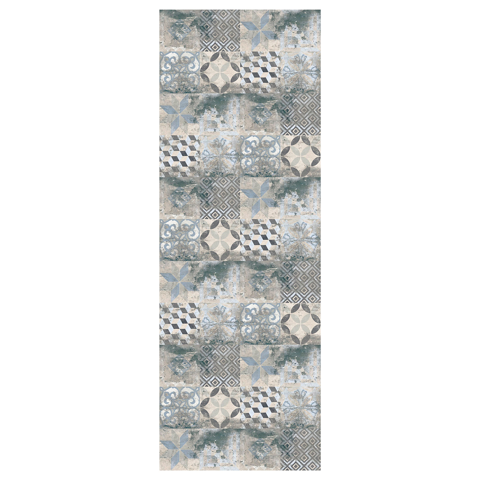 Alfombra Vinílica / Vintage Blue Tiles 3