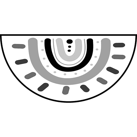 Alfombra Vinílica / Arcoiris B&W II