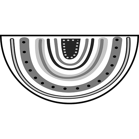 Alfombra Vinílica / Arcoiris B&W I