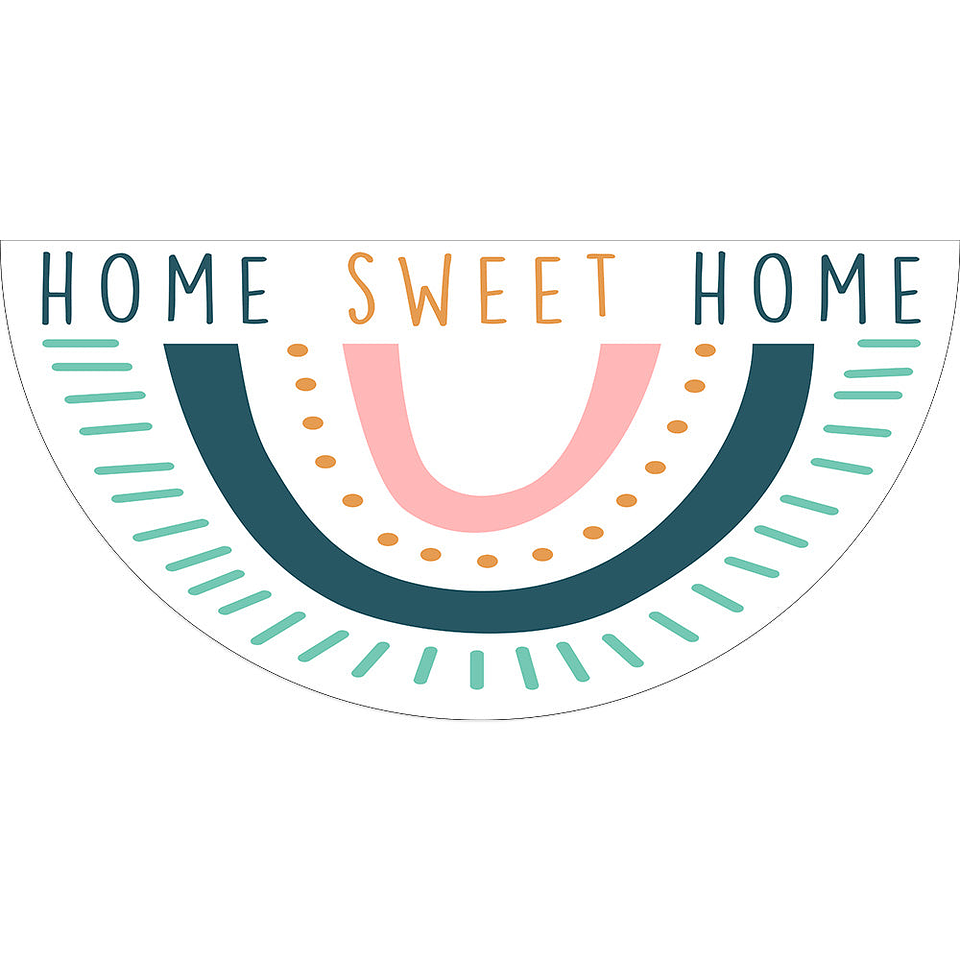 Alfombra Vinílica / Arcoiris Home Sweet Home 1