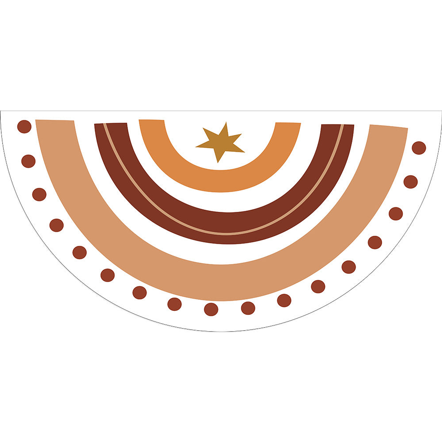 Alfombra Vinílica / Arcoiris Brown 1