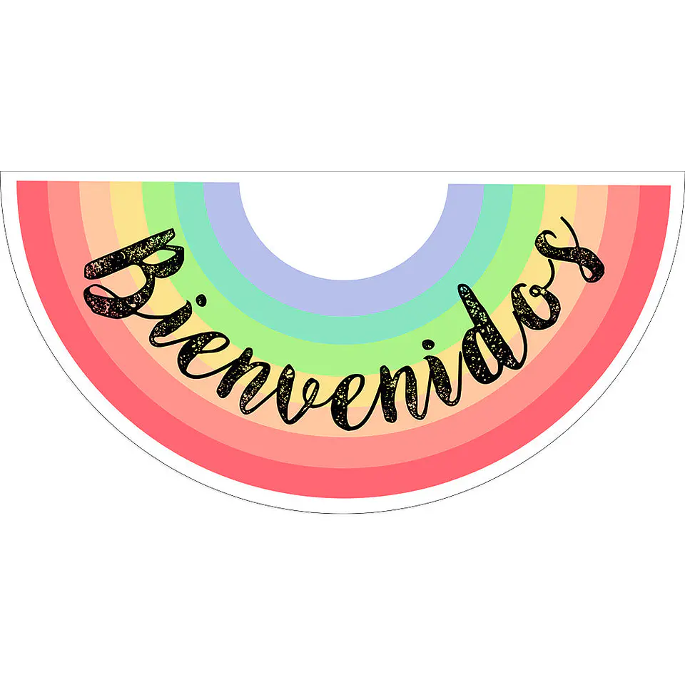 Alfombra Vinílica / Arcoiris Bienvenidos 1