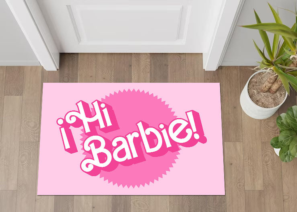 Alfombra Vinílica / Hi Barbie 1