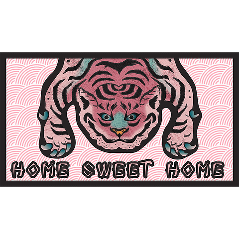 Alfombra Vinílica / Pink Tiger / Home Sweet Home