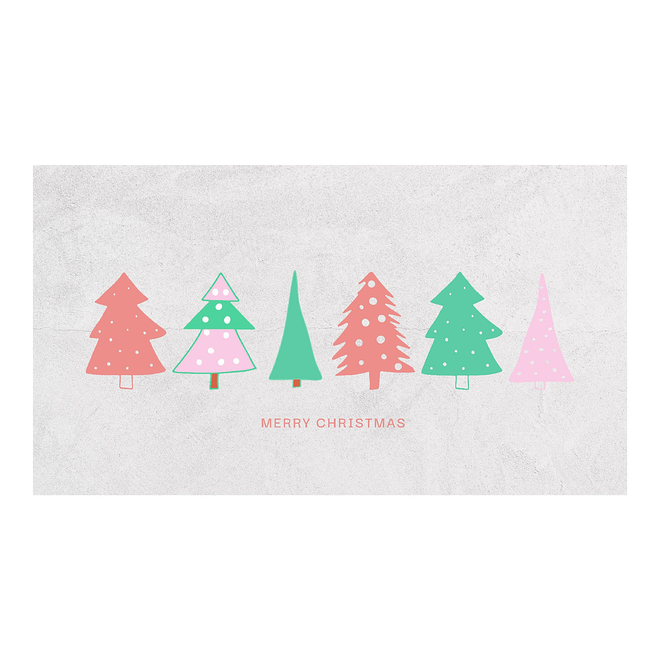 Alfombra Vinílica / Concrete Xmas Trees 2