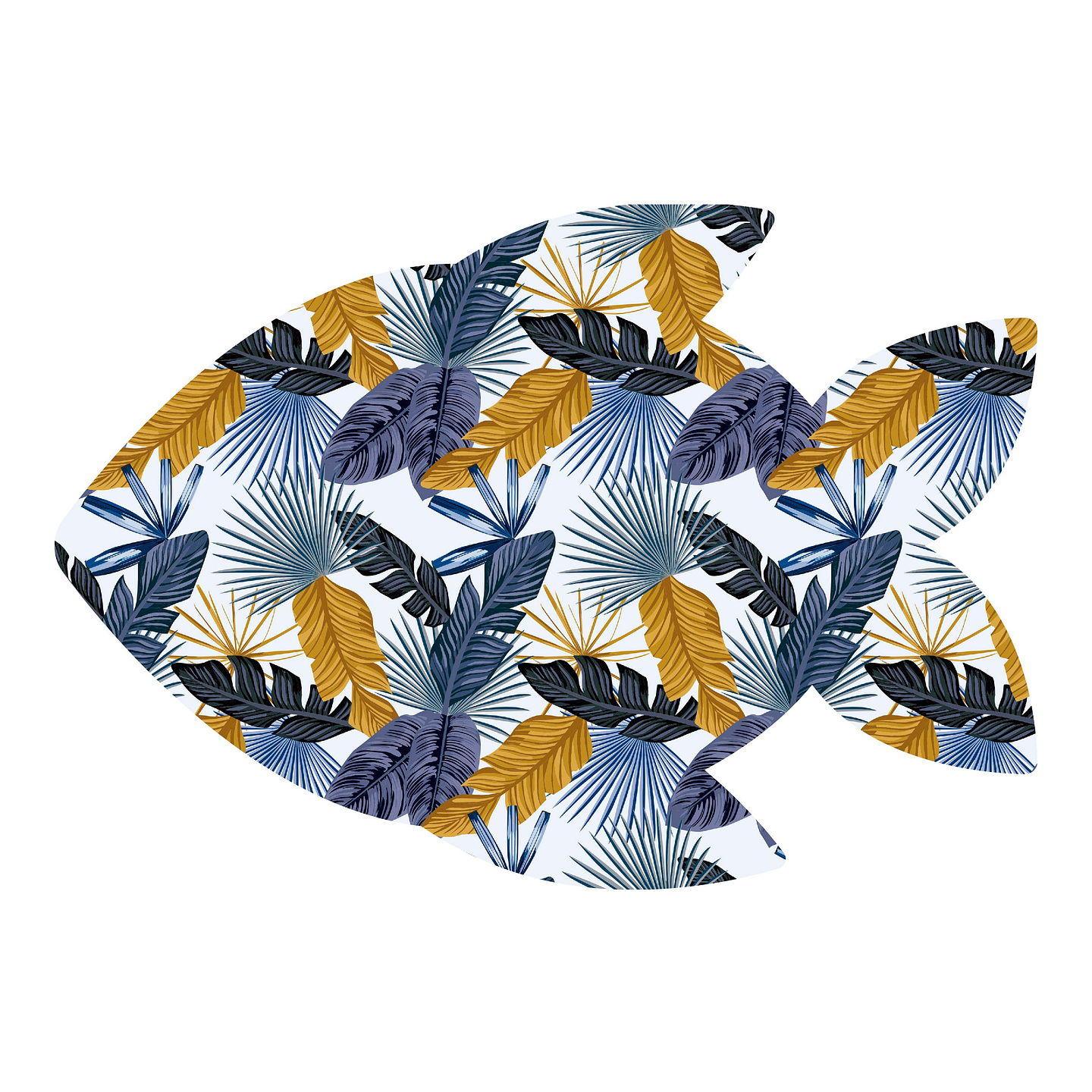 Alfombra Vinílica Pets / Gold Blue Leaves 3