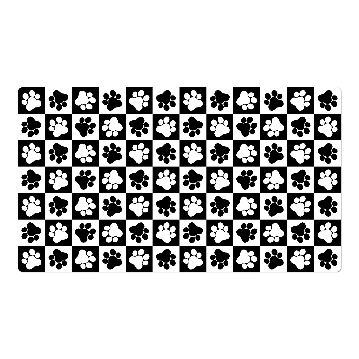 Alfombra Vinílica Pets / Paws B&W 1