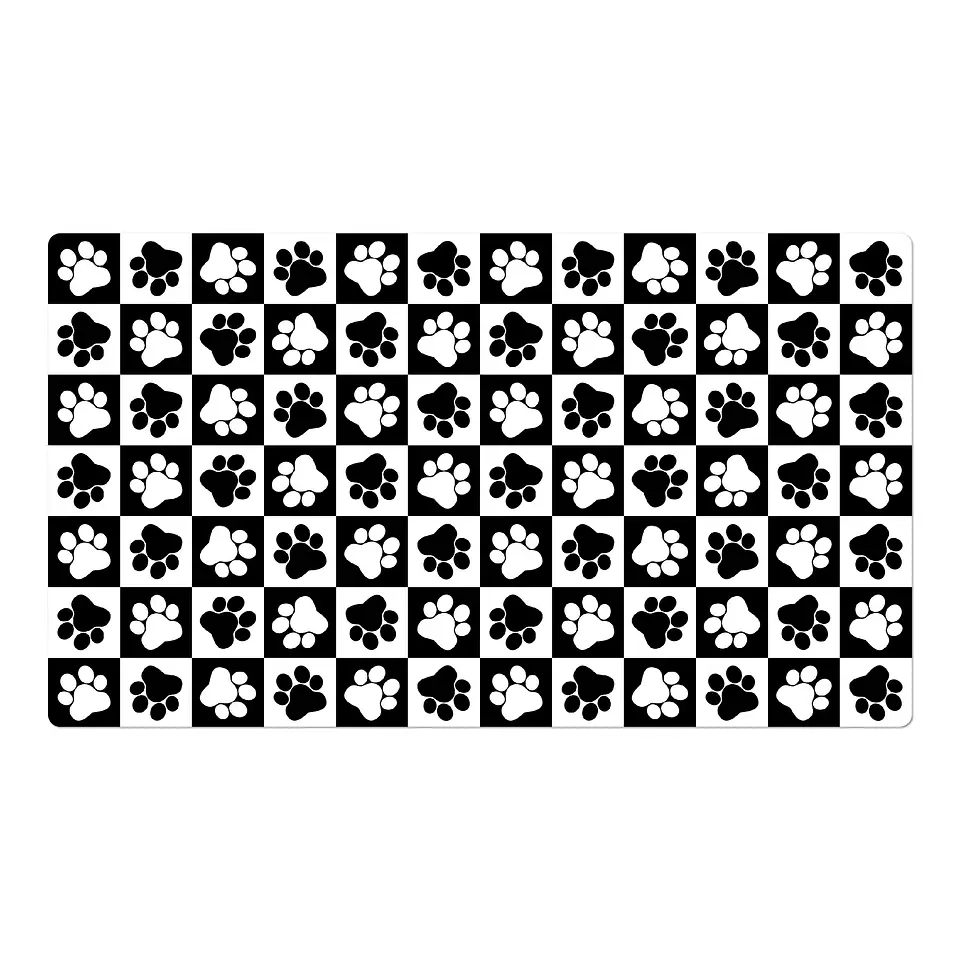 Alfombra Vinílica Pets / Paws B&W 1