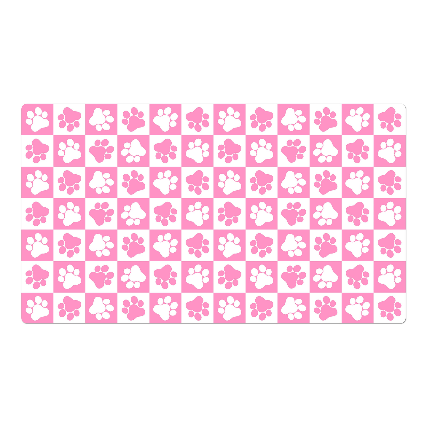 Alfombra Vinílica Pets / Paws Pink&White 1