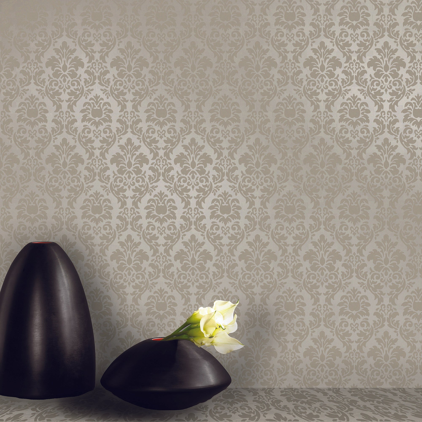 Papel Mural Medallón Arabesco Beige Amarie Especial 37-3 2