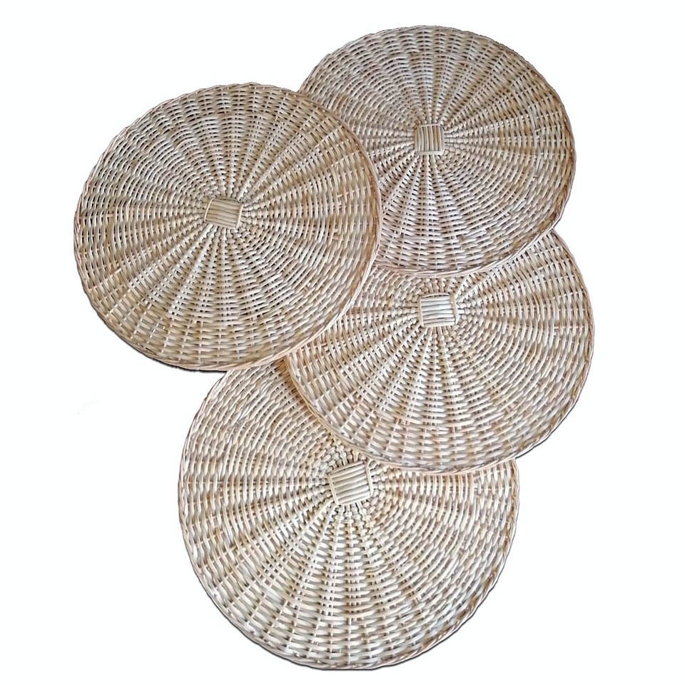 Set de 4 Individuales de Mimbre Natural 2