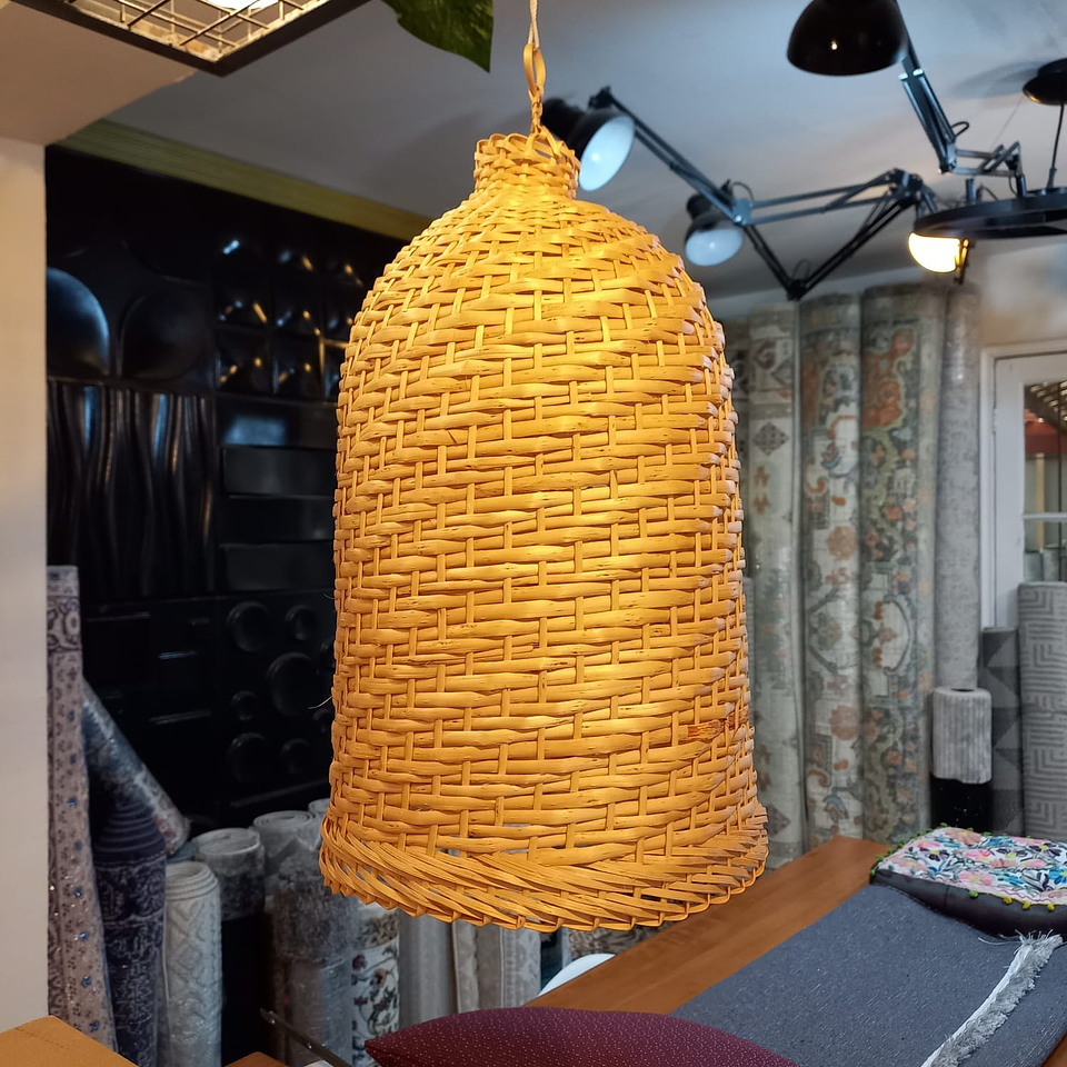 Pantalla Mimbre Campana 1