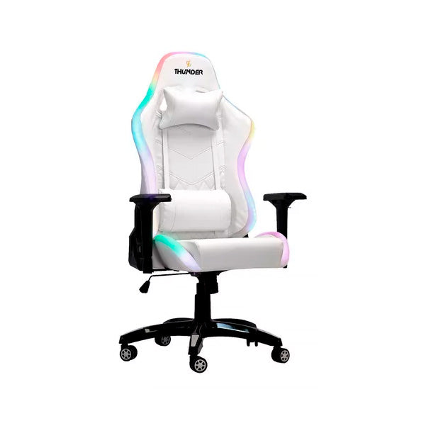 Silla Gamer Thunder Con Soporte Lumbar Y Cervical Rgb 2.0 Pro 3