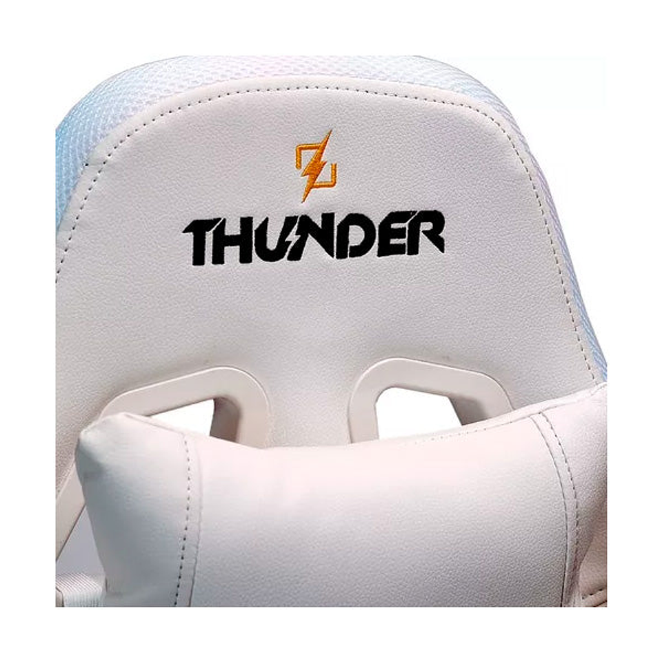 Silla Gamer Thunder Con Soporte Lumbar Y Cervical Rgb 2.0 Pro 4
