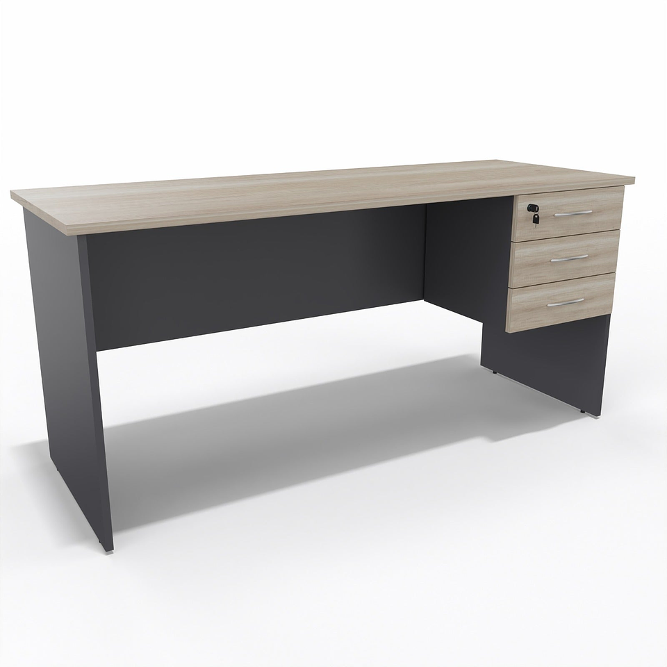 Escritorio Recto Cajonera Colgante 3 Cajones (Da) 5