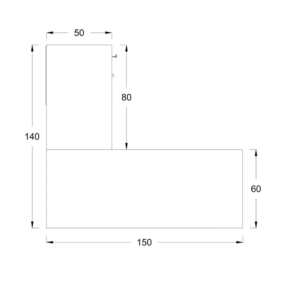 Estación de Trabajo con Cajonera (Da) 5